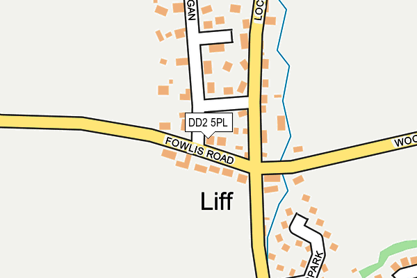 DD2 5PL map - OS OpenMap – Local (Ordnance Survey)