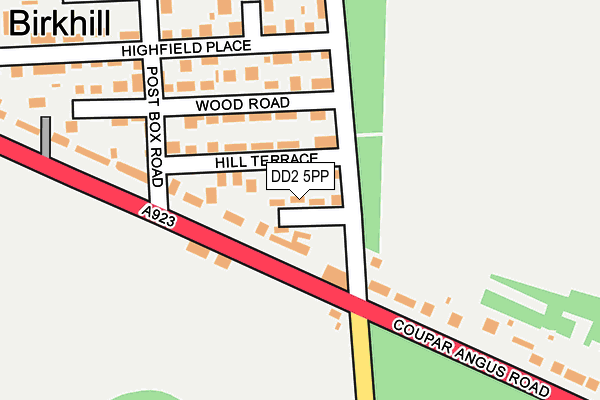 DD2 5PP map - OS OpenMap – Local (Ordnance Survey)