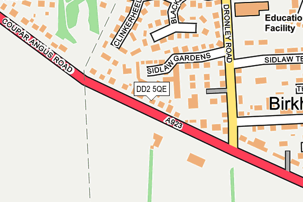 DD2 5QE map - OS OpenMap – Local (Ordnance Survey)