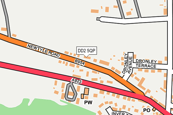 DD2 5QP map - OS OpenMap – Local (Ordnance Survey)