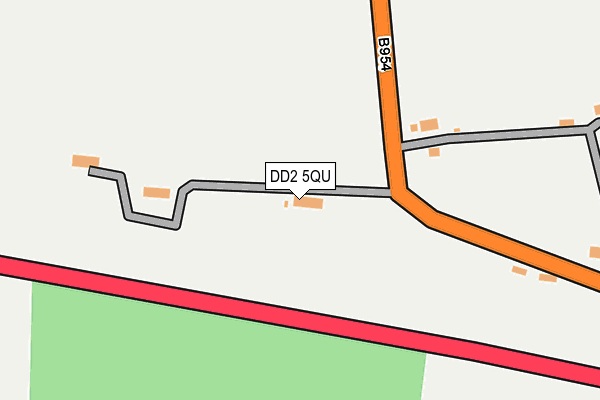 DD2 5QU map - OS OpenMap – Local (Ordnance Survey)