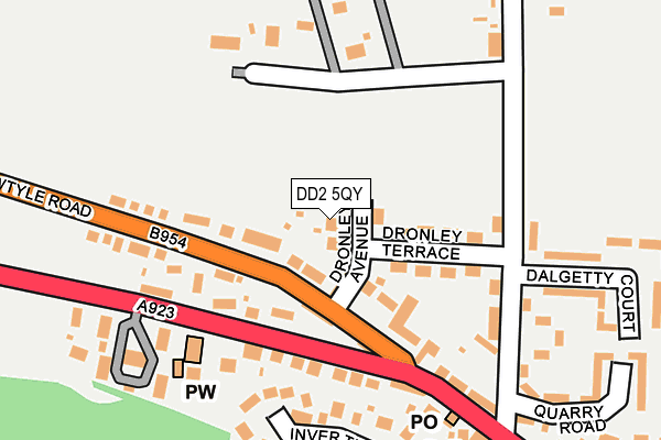 DD2 5QY map - OS OpenMap – Local (Ordnance Survey)