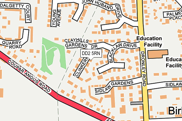 DD2 5RN map - OS OpenMap – Local (Ordnance Survey)