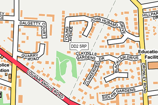 DD2 5RP map - OS OpenMap – Local (Ordnance Survey)
