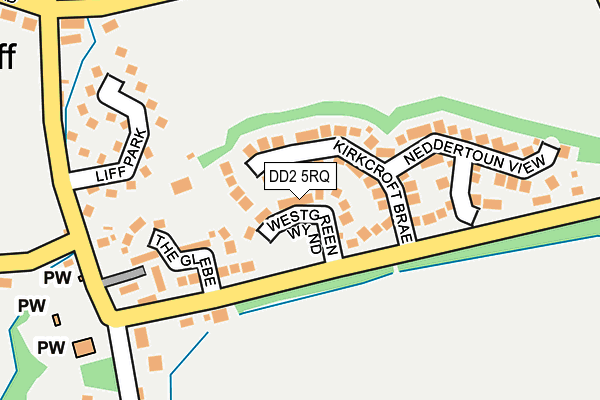 DD2 5RQ map - OS OpenMap – Local (Ordnance Survey)