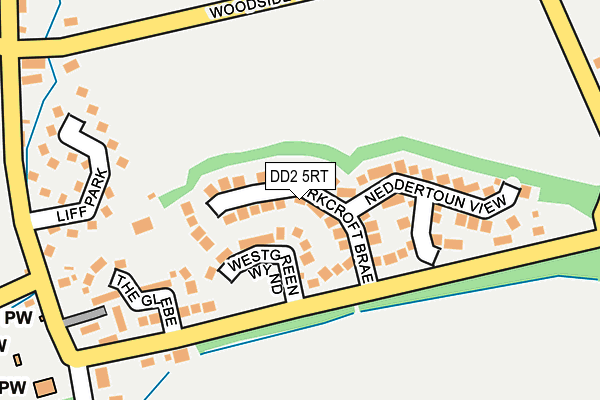 DD2 5RT map - OS OpenMap – Local (Ordnance Survey)