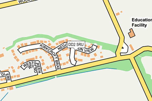 DD2 5RU map - OS OpenMap – Local (Ordnance Survey)