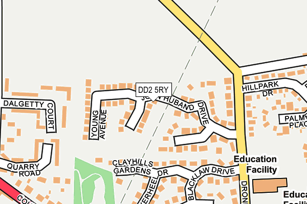 DD2 5RY map - OS OpenMap – Local (Ordnance Survey)