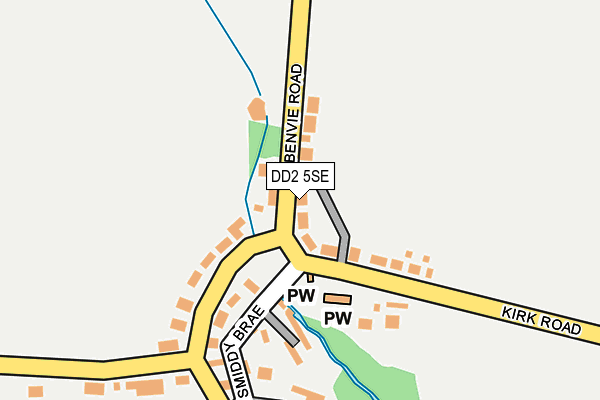 DD2 5SE map - OS OpenMap – Local (Ordnance Survey)