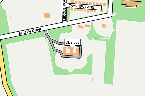 DD2 5SJ map - OS OpenMap – Local (Ordnance Survey)