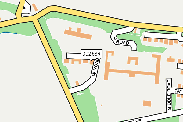 DD2 5SR map - OS OpenMap – Local (Ordnance Survey)