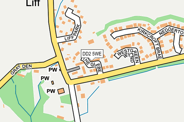 DD2 5WE map - OS OpenMap – Local (Ordnance Survey)