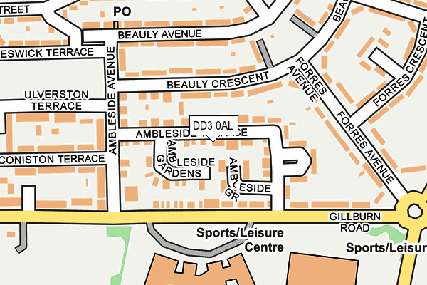 DD3 0AL map - OS OpenMap – Local (Ordnance Survey)