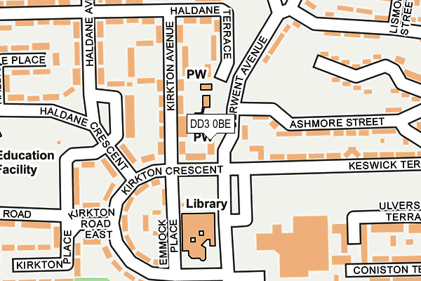 DD3 0BE map - OS OpenMap – Local (Ordnance Survey)