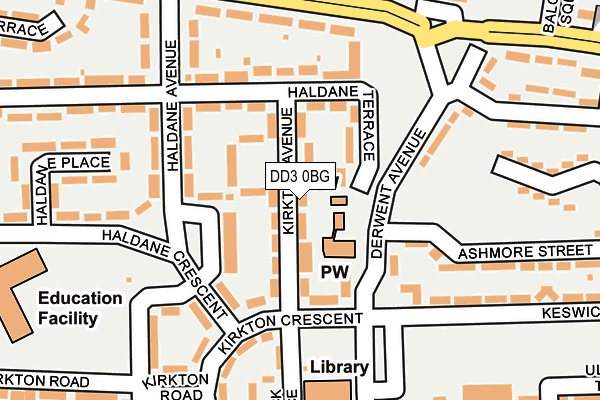DD3 0BG map - OS OpenMap – Local (Ordnance Survey)