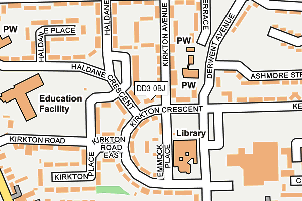 DD3 0BJ map - OS OpenMap – Local (Ordnance Survey)