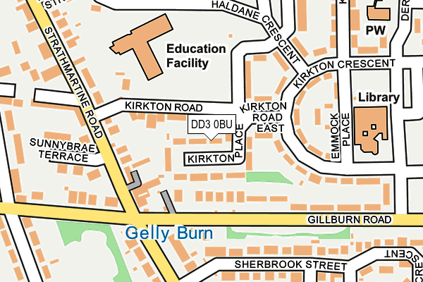 DD3 0BU map - OS OpenMap – Local (Ordnance Survey)