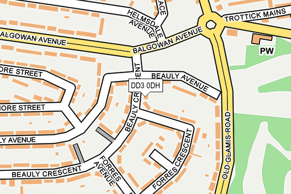 DD3 0DH map - OS OpenMap – Local (Ordnance Survey)