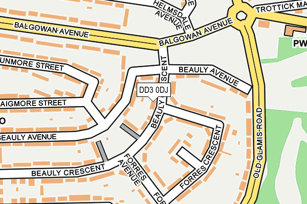 DD3 0DJ map - OS OpenMap – Local (Ordnance Survey)