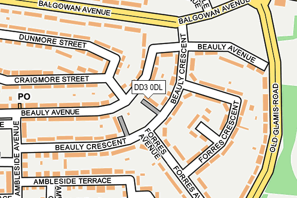 DD3 0DL map - OS OpenMap – Local (Ordnance Survey)
