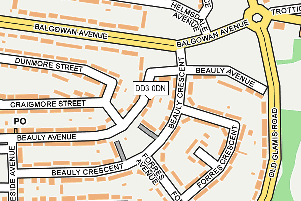 DD3 0DN map - OS OpenMap – Local (Ordnance Survey)