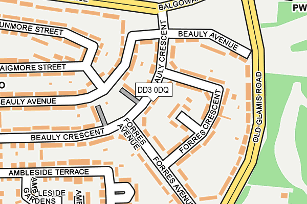 DD3 0DQ map - OS OpenMap – Local (Ordnance Survey)