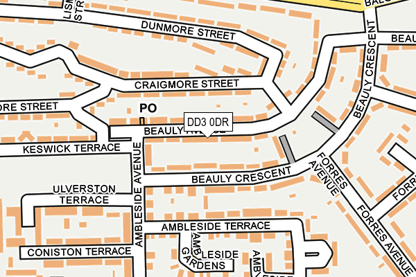 DD3 0DR map - OS OpenMap – Local (Ordnance Survey)