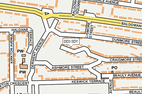 DD3 0DY map - OS OpenMap – Local (Ordnance Survey)