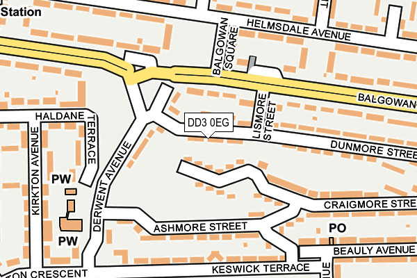 DD3 0EG map - OS OpenMap – Local (Ordnance Survey)