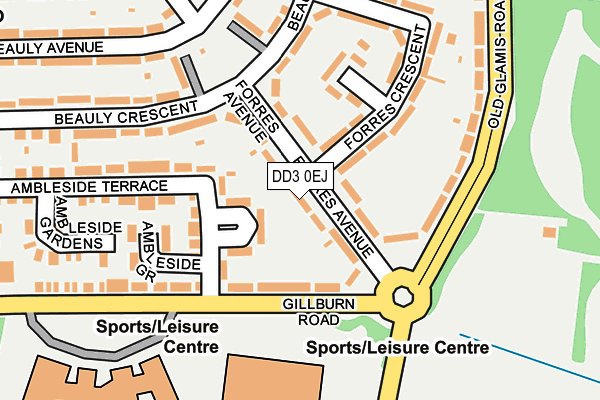DD3 0EJ map - OS OpenMap – Local (Ordnance Survey)