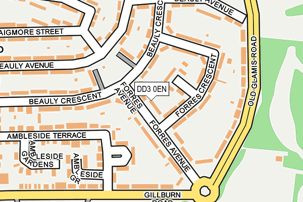 DD3 0EN map - OS OpenMap – Local (Ordnance Survey)