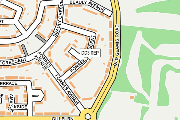 DD3 0EP map - OS OpenMap – Local (Ordnance Survey)