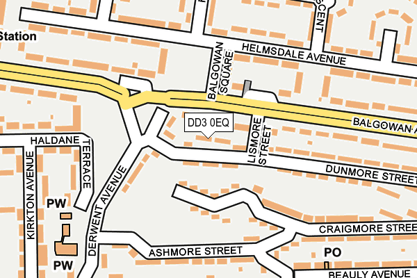 DD3 0EQ map - OS OpenMap – Local (Ordnance Survey)