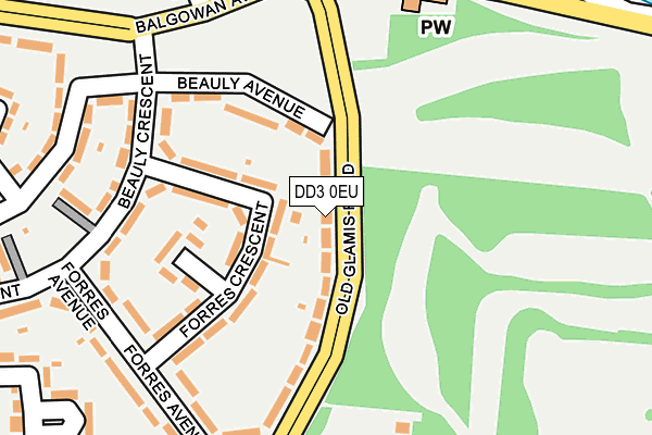 DD3 0EU map - OS OpenMap – Local (Ordnance Survey)