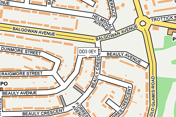 DD3 0EY map - OS OpenMap – Local (Ordnance Survey)