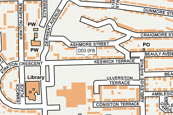 DD3 0FB map - OS OpenMap – Local (Ordnance Survey)