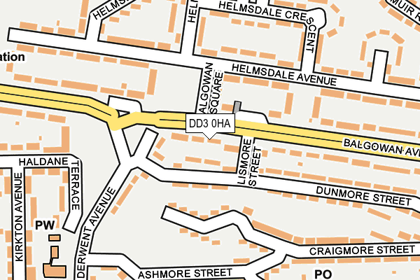 DD3 0HA map - OS OpenMap – Local (Ordnance Survey)