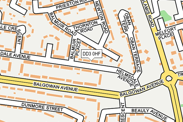 DD3 0HF map - OS OpenMap – Local (Ordnance Survey)