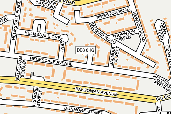 DD3 0HG map - OS OpenMap – Local (Ordnance Survey)