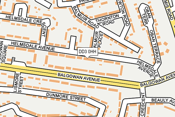 DD3 0HH map - OS OpenMap – Local (Ordnance Survey)
