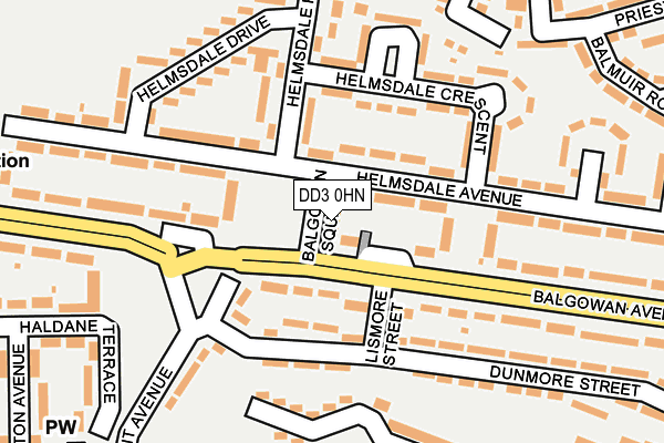 DD3 0HN map - OS OpenMap – Local (Ordnance Survey)
