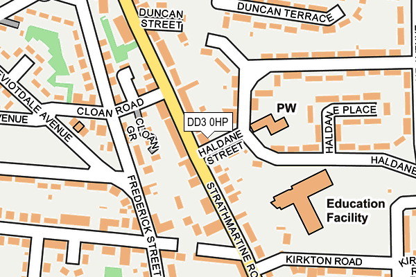 DD3 0HP map - OS OpenMap – Local (Ordnance Survey)