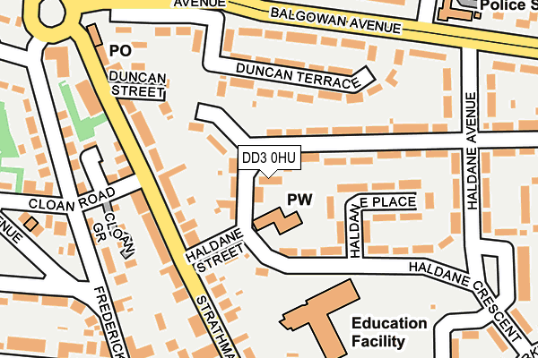 DD3 0HU map - OS OpenMap – Local (Ordnance Survey)