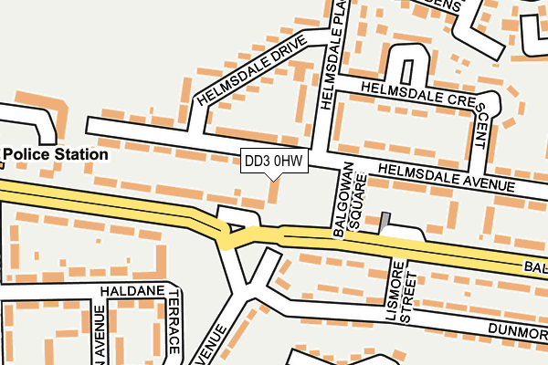 DD3 0HW map - OS OpenMap – Local (Ordnance Survey)
