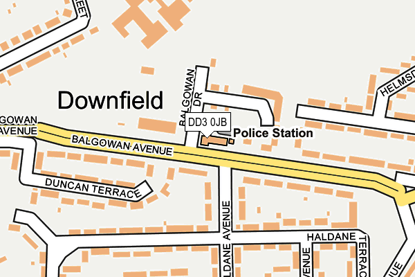 DD3 0JB map - OS OpenMap – Local (Ordnance Survey)