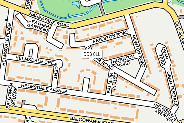 DD3 0LL map - OS OpenMap – Local (Ordnance Survey)