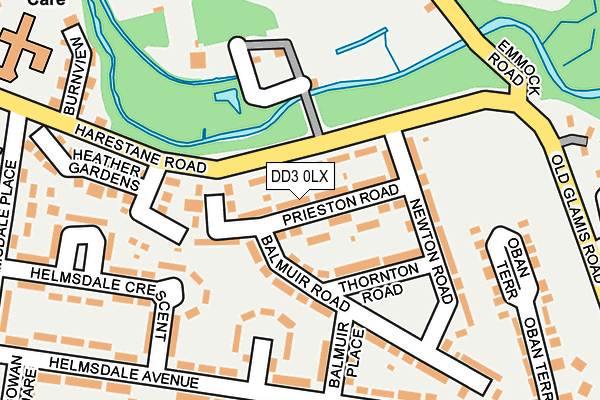 DD3 0LX map - OS OpenMap – Local (Ordnance Survey)