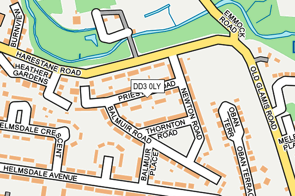 DD3 0LY map - OS OpenMap – Local (Ordnance Survey)