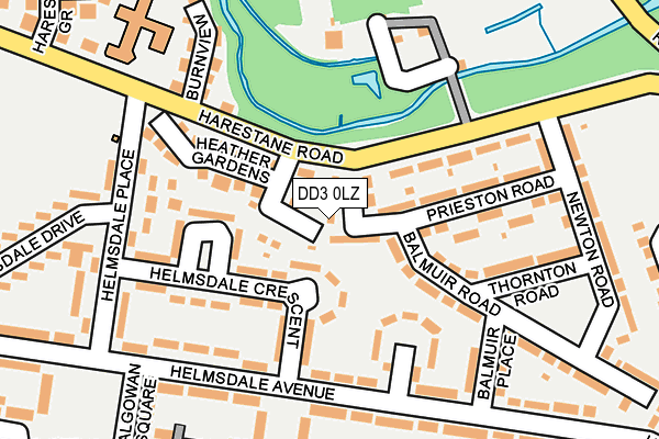 DD3 0LZ map - OS OpenMap – Local (Ordnance Survey)
