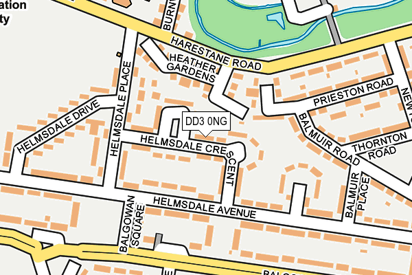DD3 0NG map - OS OpenMap – Local (Ordnance Survey)
